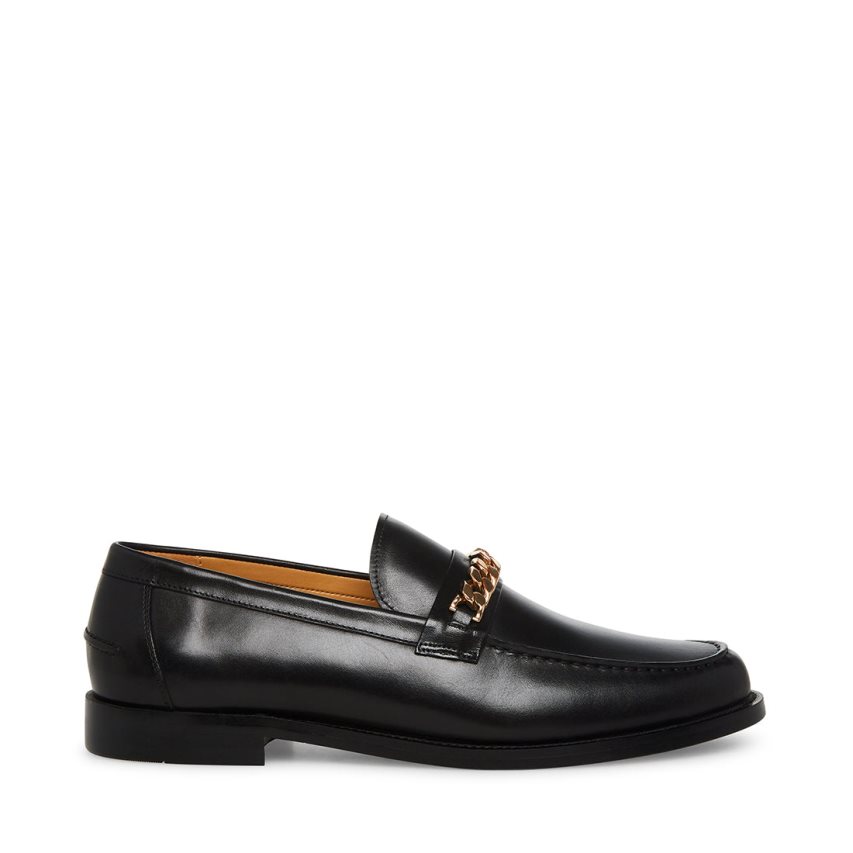 Loafers Steve Madden Wallace-c Cuero Hombre Negras | ES FB68S2